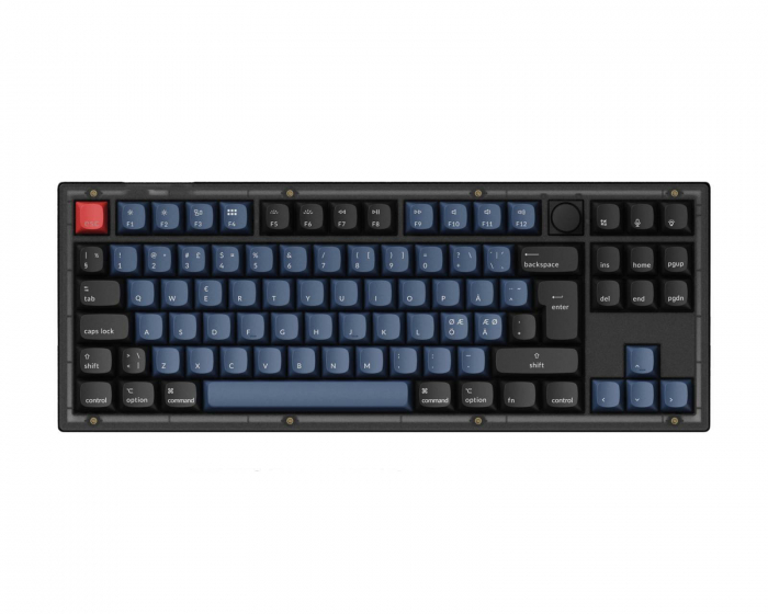 Keychron V3 QMK TKL RGB Knob Hotswap Tastatur - Frosted Black [K Pro Brown]