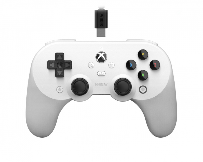 8Bitdo Pro 2 Wired Controller Xbox Hall Effect Edition - Hvid