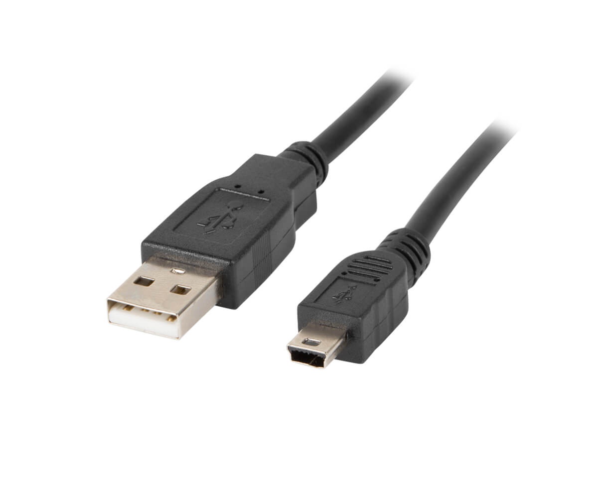 nedbrydes beruset Lige Lanberg USB Mini-B (han) til USB-A (han) 2.0 (1.8 meter) - MaxGaming.dk