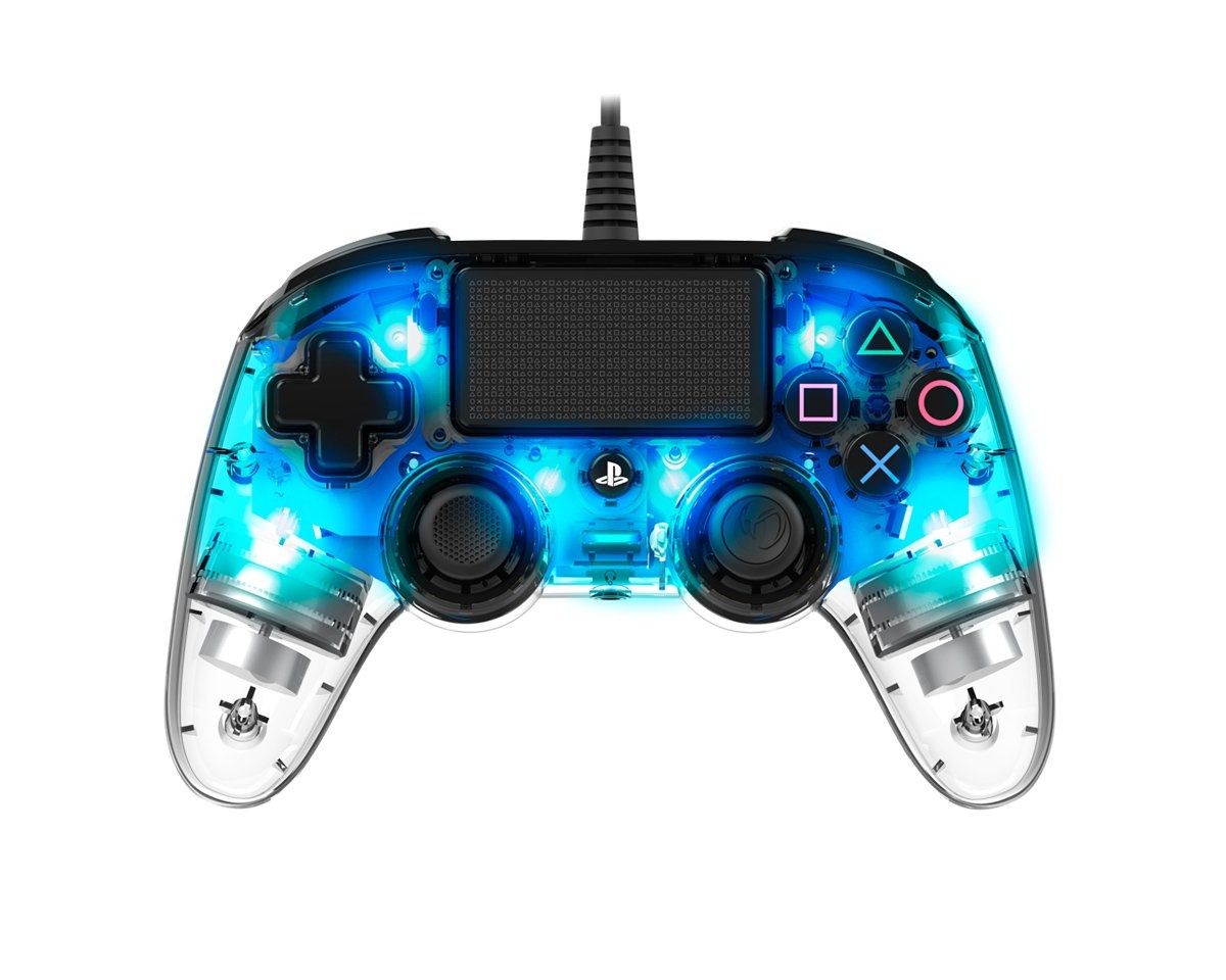 Nacon Wired Illuminated Compact Controller Blå (PS4/PC)