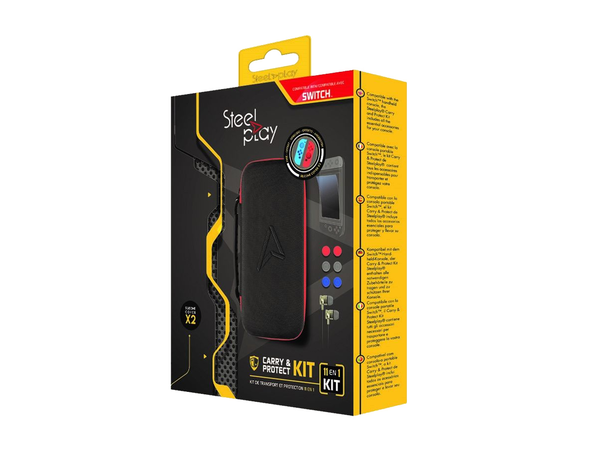 Steelplay Switch Carry and Protect Kit, 11 in 1 Accessory Kit - Taske & Skær