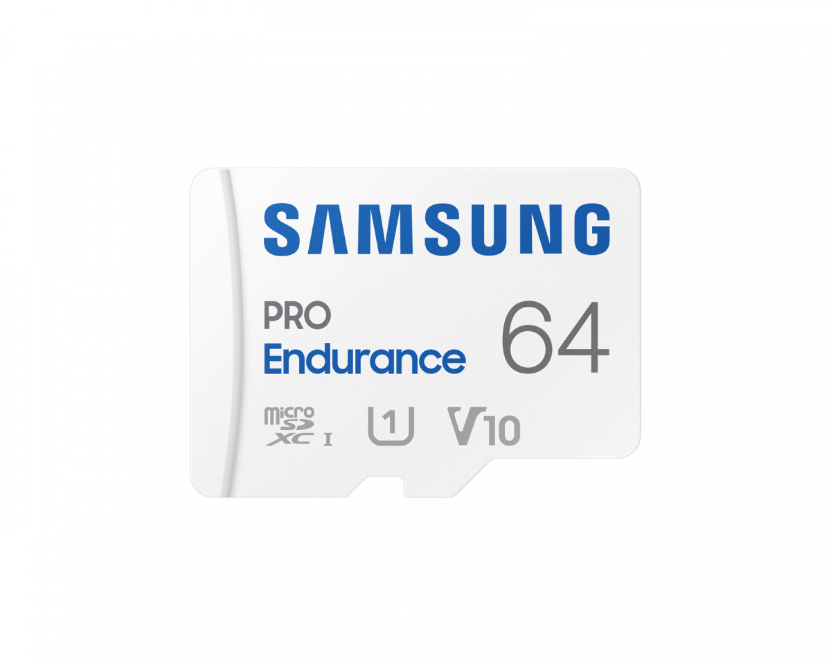 Samsung PRO Endurance microSDXC 64GB & SD Adapter - Hukommelsekort