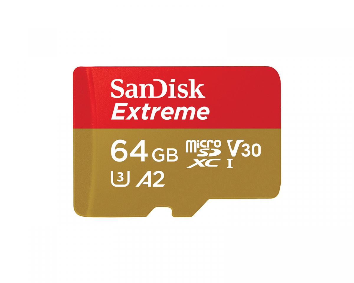 SanDisk Extreme microSDXC Hukommelsekort - 64GB