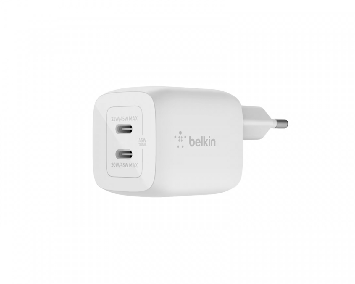 Belkin Boost Charge 45W USB-C Vægoplader - Hvid