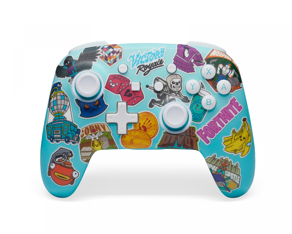 PowerA Enhanced Trådløs Controller til Nintendo Switch - Fortnite Sticker Man