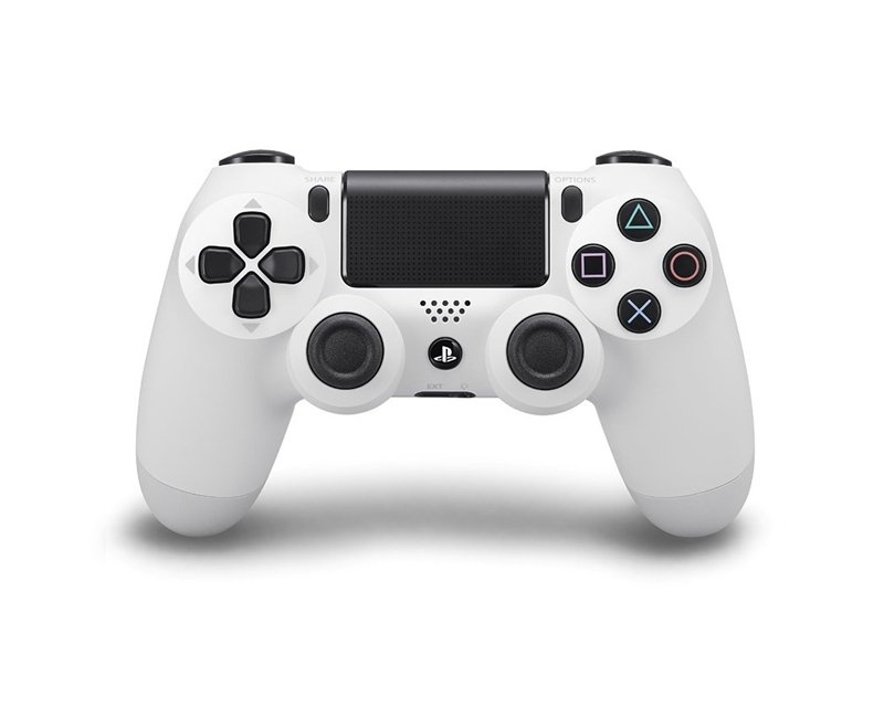 fængelsflugt platform ekko Sony Dualshock 4 Trådløs PS4 Controller v2 - Hvid - MaxGaming.dk