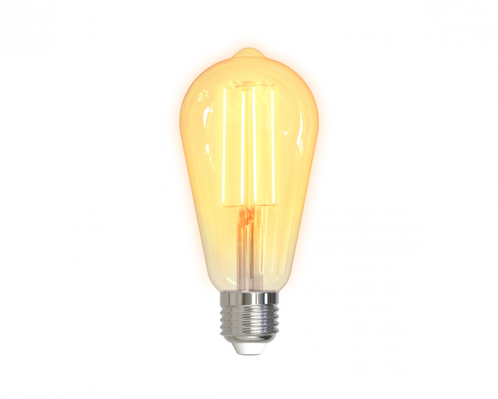 Deltaco Smart Home LED-lys Filament E27 WiFI 5.5W ST64, Dimbar