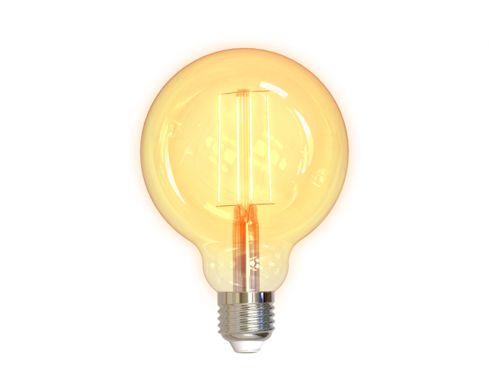 Deltaco Smart Home LED-lys Filament E27 WiFI 5.5W G95, Dimbar