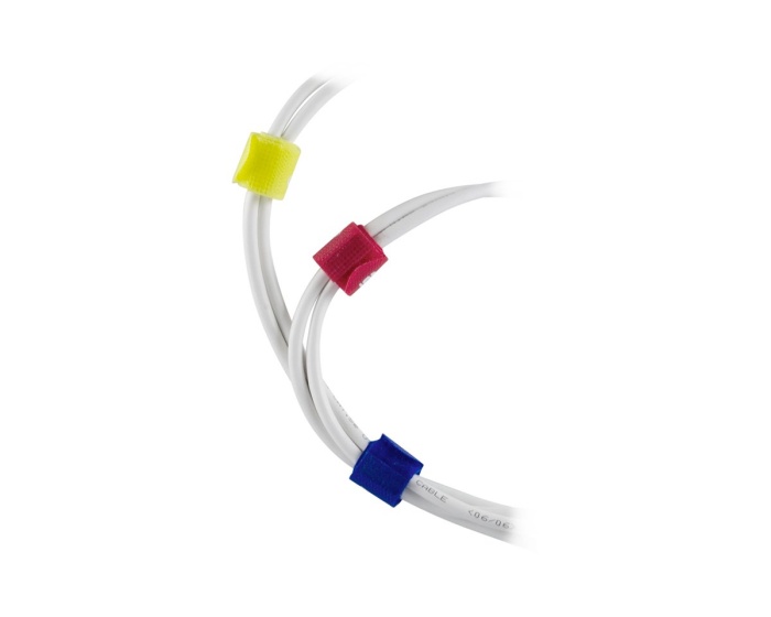 Deltaco Kabelsorteringskit Burrebånd i Forskellige Farver 10-pack