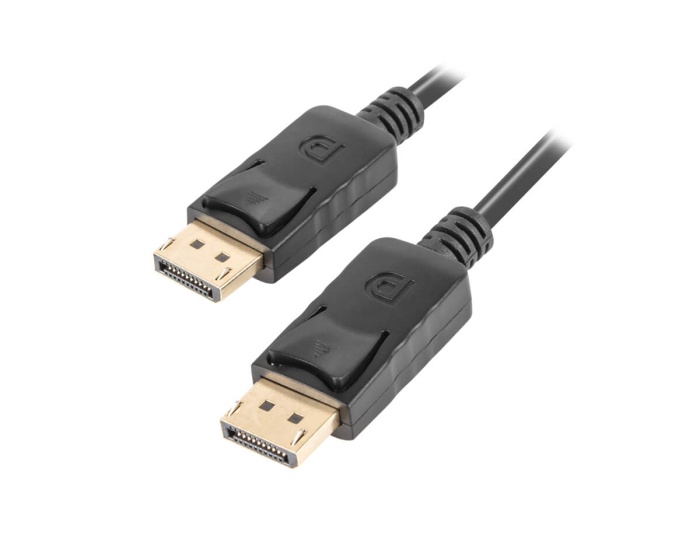 Lanberg DisplayPort Kabel Han - Han Sort 1 Meter