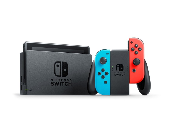 Nintendo Switch Konsol - Neon Rød & Blå