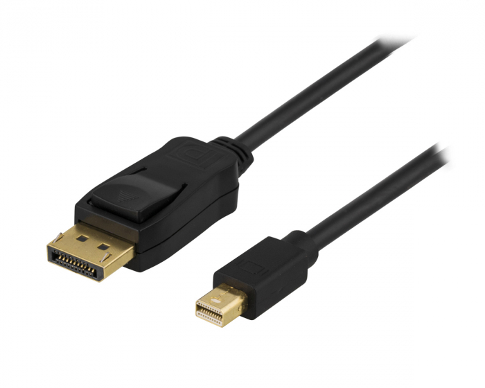 Deltaco DisplayPort til Mini Displayport Kabel 1m - Svart