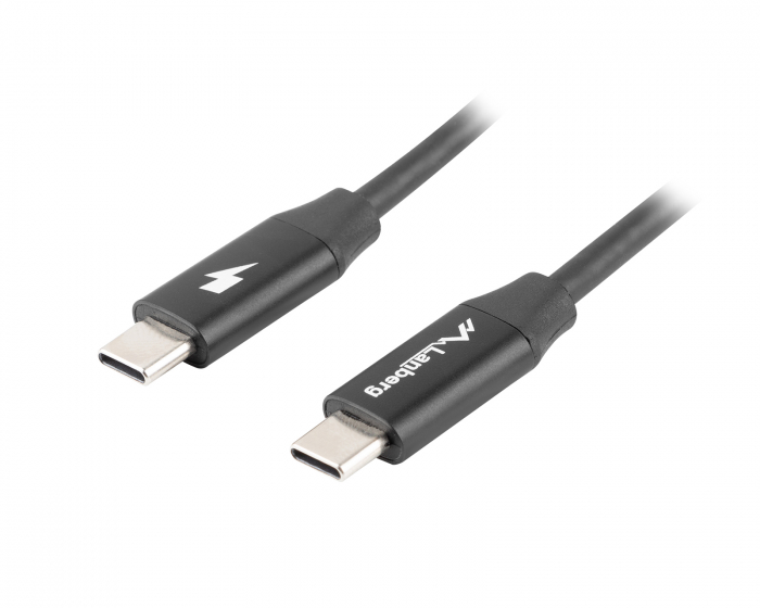 Lanberg USB-C (Han) till USB-C (Han) Kabel Hurtig Opladning 4.0 - 0.5 Meter