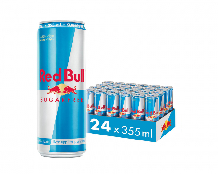 Red Bull 24x Energi Drik, 355 ml, Sukker Fri