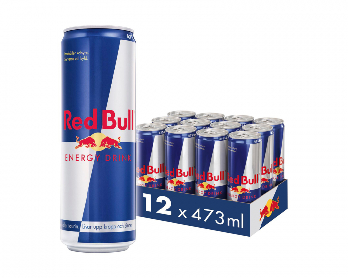 Red Bull 12x Energi Drik, 473 ml, Original