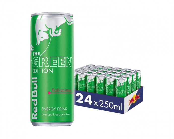 Red Bull 24x Energi Drik, 250 ml, Green Edition