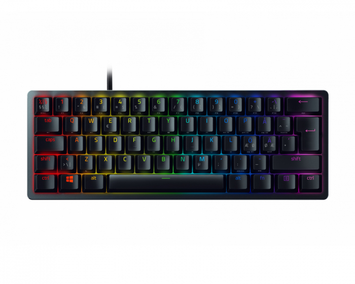Razer Huntsman Mini Sort - Optisk Gaming Tastatur [Clicky Purple Switch]