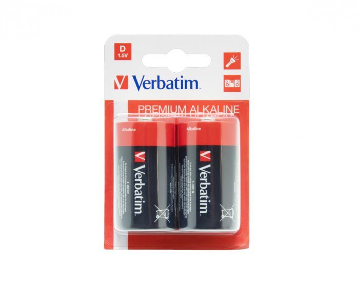 Verbatim D Batterier - 2 Pakke