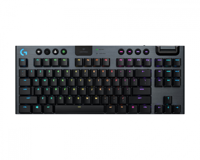 Logitech G915 Trådløs RGB Spiltastatur TKL [GL Clicky] - Carbon