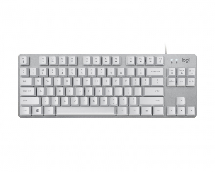 Logitech K835 TKL Tastatur [TTC Red] - Hvid/Sølv
