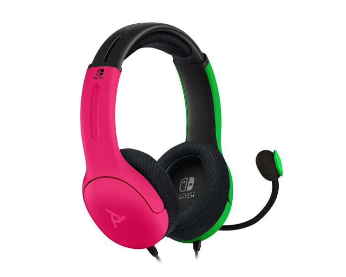 PDP LVL40 Stereo Gaming Headset (Nintendo Switch) - Lyserød/Grøn