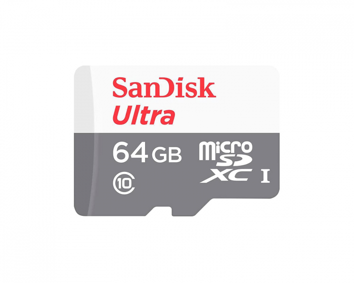 SanDisk Hukommelsekort Ultra microSDHC microSDXC UHS-I card 100MB/s - 64GB