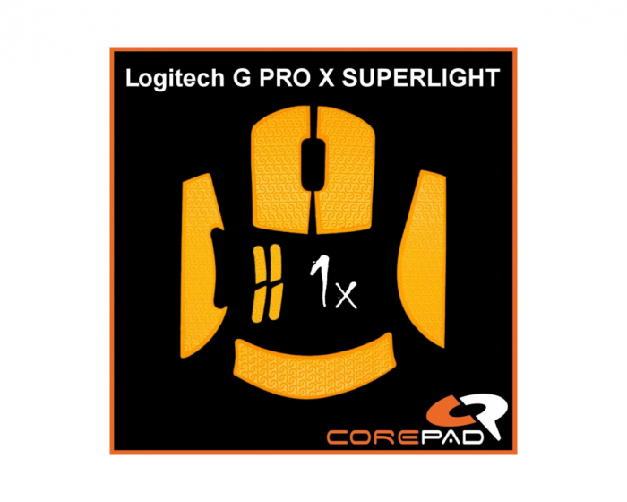 Corepad Soft Grips til Logitech G Pro X Superlight - Orange