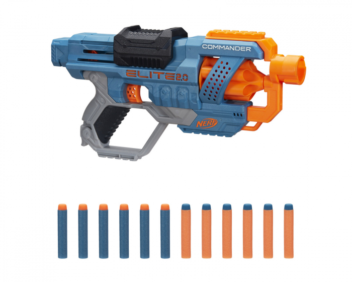 sjælden format enestående Nerf Gun Elite 2.0 Commander RD-6 Blaster - MaxGaming.dk