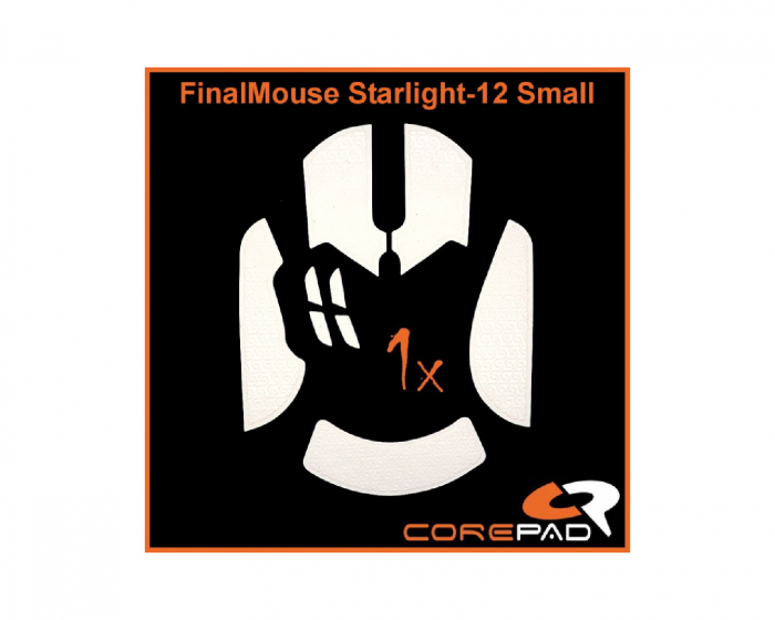 Corepad Grips til FinalMouse Starlight-12 - Small - Hvid