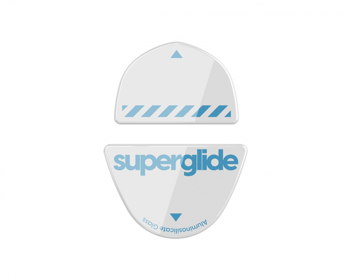 Superglide Glass Skates til Logitech G303 Shroud Edition - Hvid