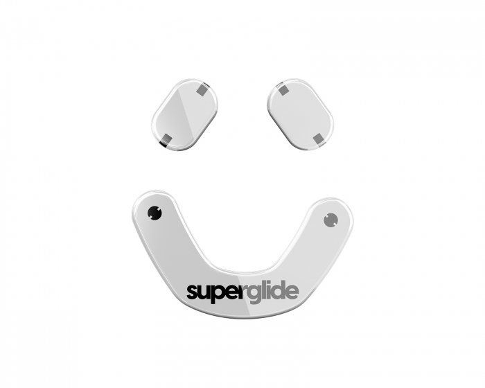 Superglide Glass Skates til SteelSeries Prime Mini Wired/Prime Mini Wireless - Hvid