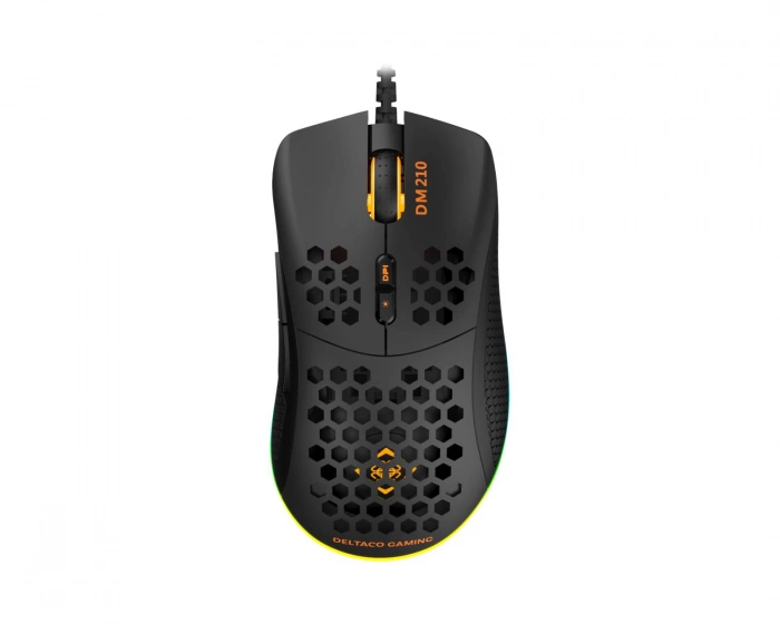 Deltaco Gaming DM210 Ultra-Light RGB Gaming Mus - Sort