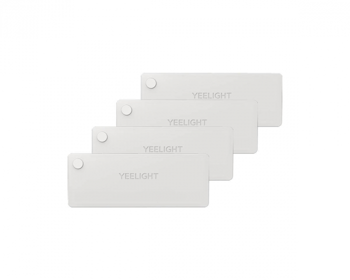 Yeelight LED Sensor Drawer Light, Rechargeable battery, USB-C, 4-pack - Hvid