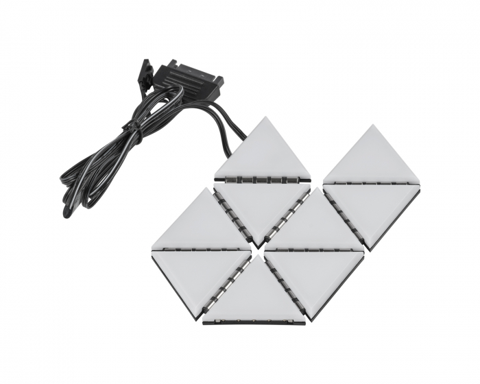 Corsair iCUE LC100 Case Accent Lighting Panels - Mini Triangle - 9x Tile Expansion Kit