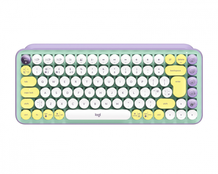Logitech POP Keys Trådløs Tastatur - Mint Green
