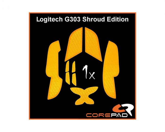 Corepad Grips til Logitech G303 Shroud Edition - Orange