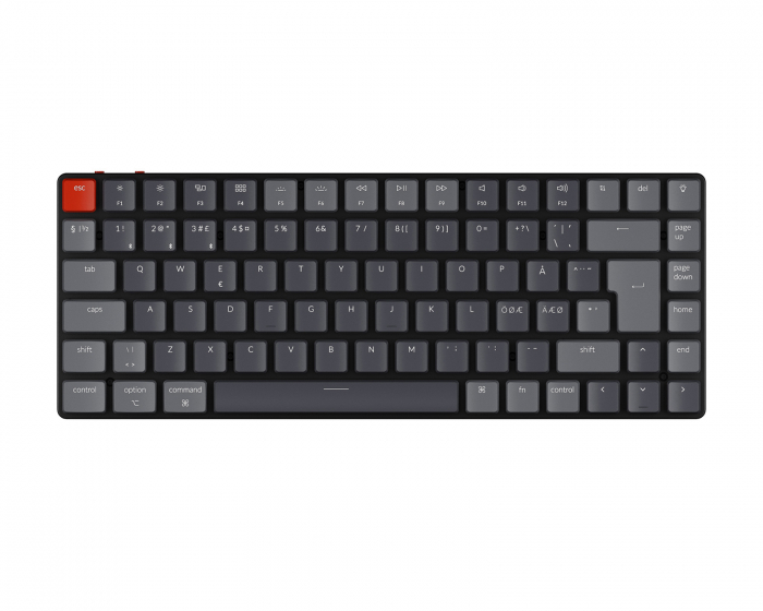 Keychron K3 V2 RGB Low Profile Hotswap Trådløs Tastatur [Keychron Optical Red]