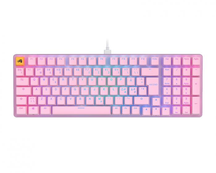 Glorious GMMK 2 96% Pre-Built Tastatur [Fox Linear] - Rosa