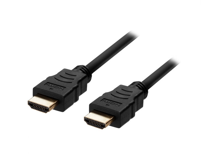 Deltaco Ultra High Speed HDMI-kabel 2.1 - Sort - 0.5m