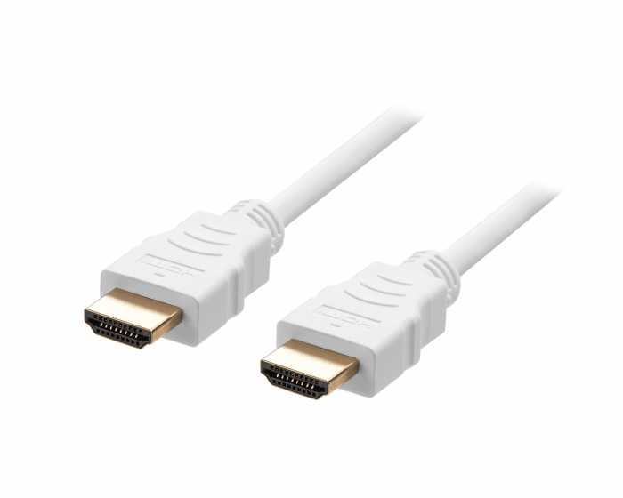 Deltaco Ultra High Speed HDMI-kabel 2.1 - Hvid - 2m