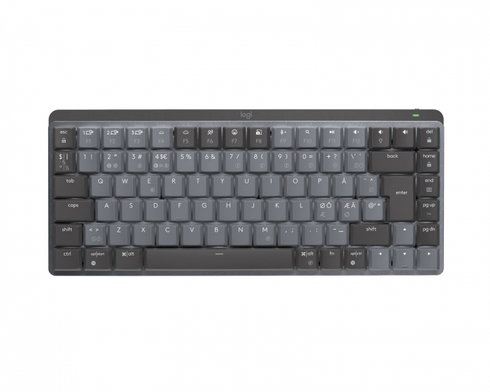 Logitech MX Mechanical Mini Trådløs Low Profile Tastatur [Linear] - Graphite