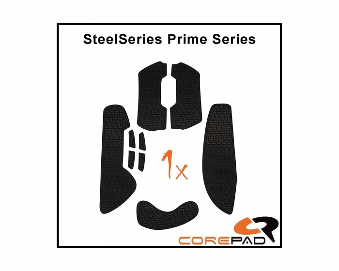 Corepad Soft Grips til SteelSeries Prime Series - Sort