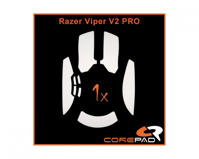 Corepad Soft Grips til Razer Viper V2 Pro Wireless - Hvid