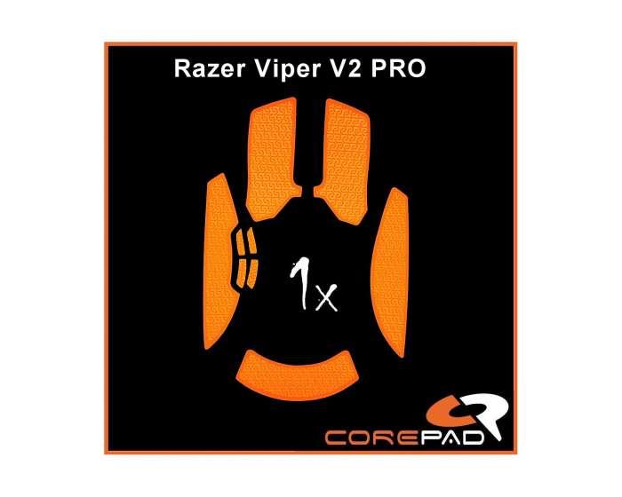 Corepad Soft Grips til Razer Viper V2 Pro Wireless - Orange