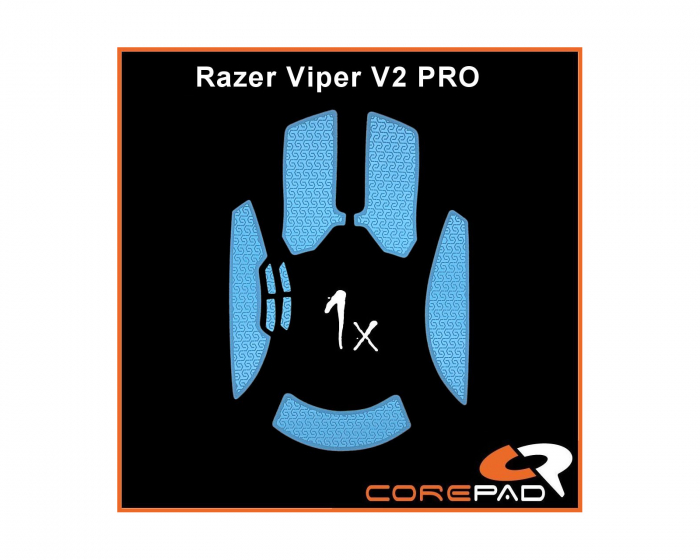 Corepad Soft Grips til Razer Viper V2 Pro Wireless - Blå