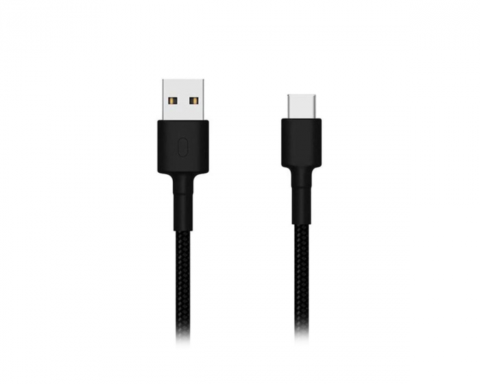 Xiaomi Mi Type-C Braided Cable - 1m - Sort USB-A til USB-C Kabel