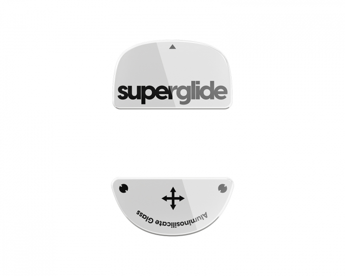 Superglide Glass Skates til Vaxee XE - Hvid