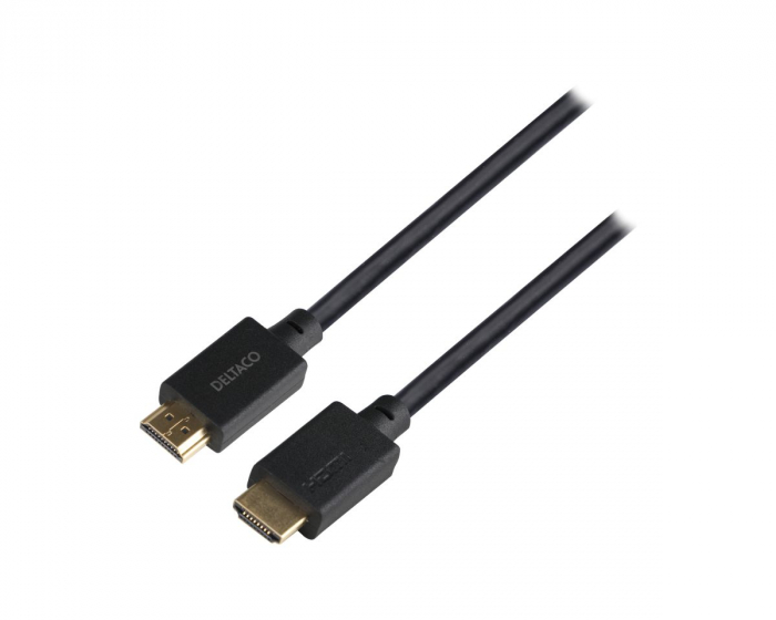 Deltaco 8K Ultra High Speed LSZH HDMI-kabel 2.1 - Sort - 3m
