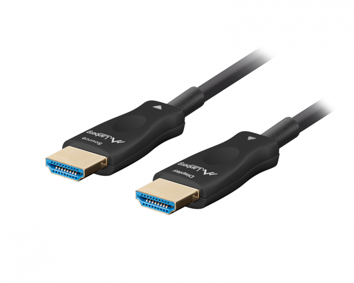 Lanberg HDMI 2.1 Kabel Optical Sort 8k - 48Gbps - 50m