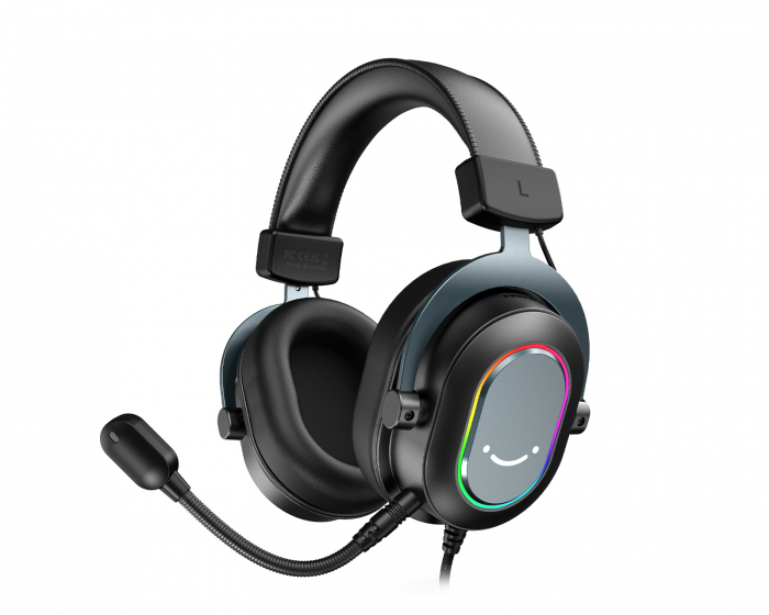 Fifine H6 USB 7.1 Gaming Headset RGB - Sort